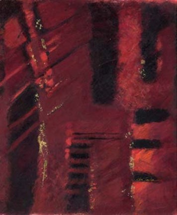 Framed Red Mirage II Print