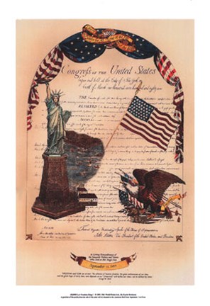 Framed Let Freedom Ring I Print