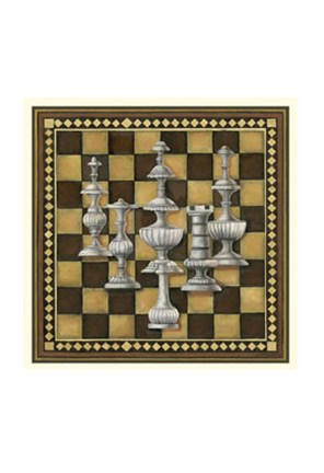 Framed Chess Set II Print