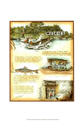 Framed Muskies Print