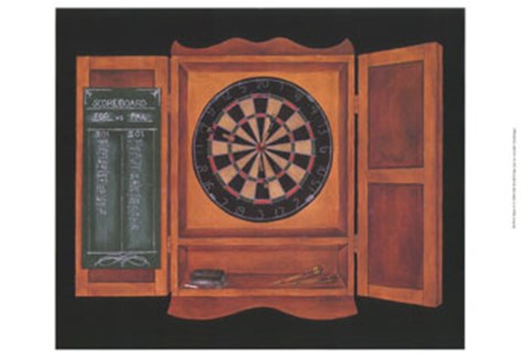 Framed Darts II Print