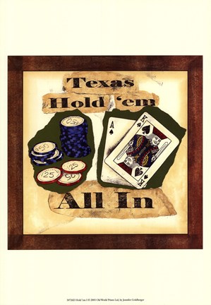 Framed Hold &#39;em I Print