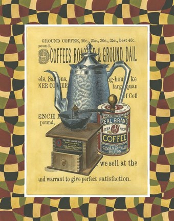 Framed Coffee Grounds Print