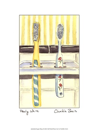 Framed Pearly White Print