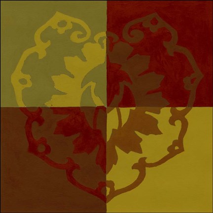 Framed Block Print II Print