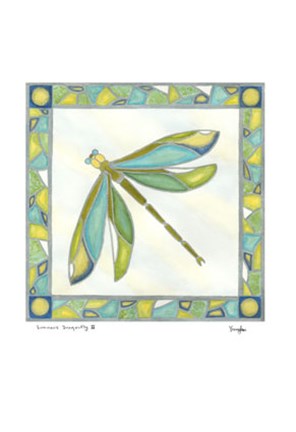 Framed Luminous Dragonfly II Print