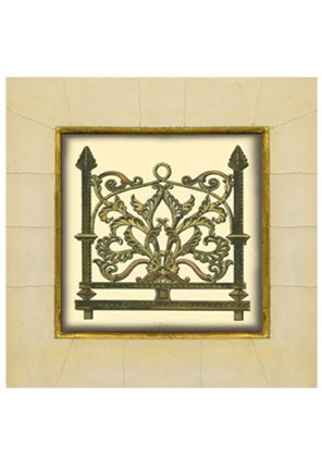 Framed Gate in Gesso I (H) Print