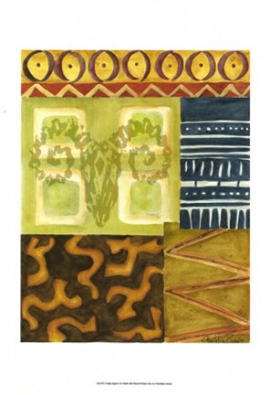 Framed Tribal Spirit I Print