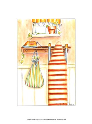 Framed Laundry Day II (PT) Print