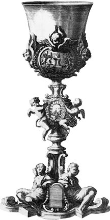 Framed Black &amp; White Goblet III (SC) Print