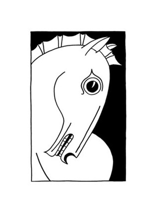 Framed Chevaux d&#39; Homme I Print