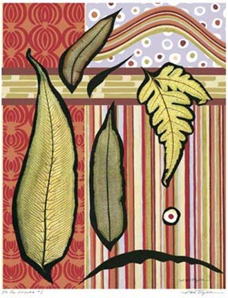 Framed Go Go Leaves II Print