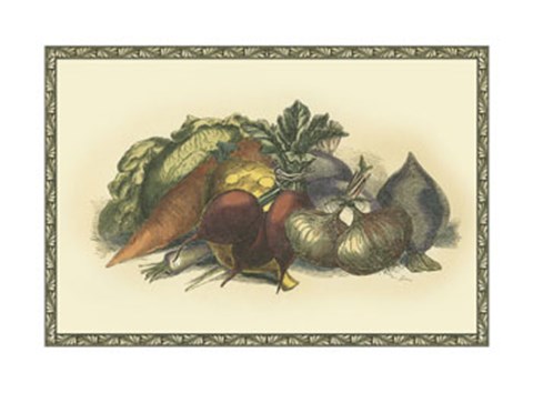 Framed Vegetables from the Earth Print