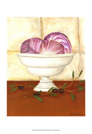 Framed Tuscan Harvest III Print