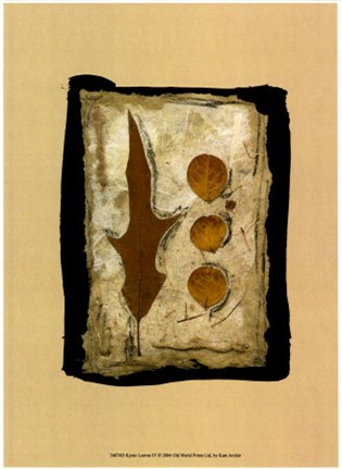 Framed Kyoto Leaves IV Print