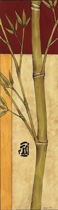 Framed Bamboo Panel I Print