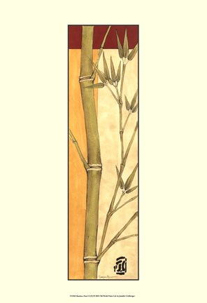 Framed Bamboo Panel II Print