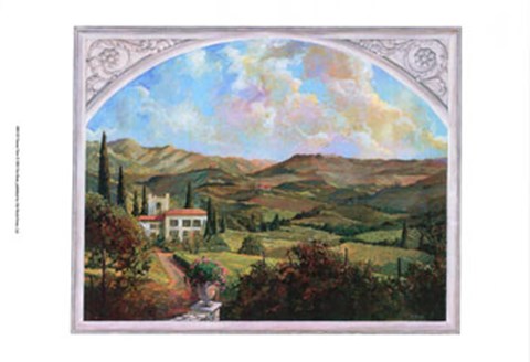 Framed Tuscan View Print