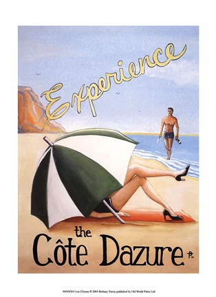 Framed Cote d'Azure Print