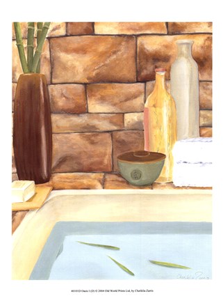 Framed Oasis I (D) Print