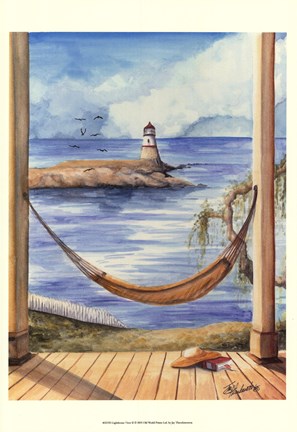 Framed Lighthouse View II Print