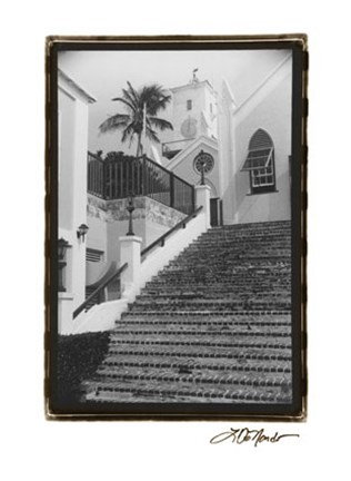Framed Church Walk Print