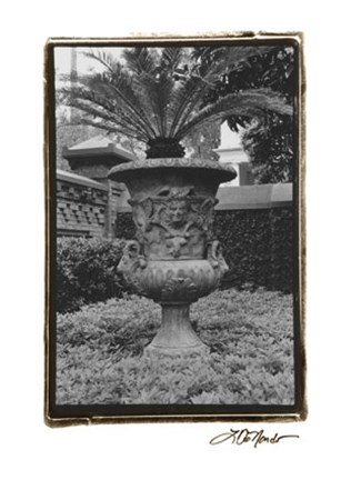 Framed Garden Urn Print