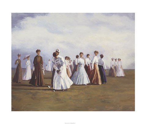 Framed Ladies Golf Print