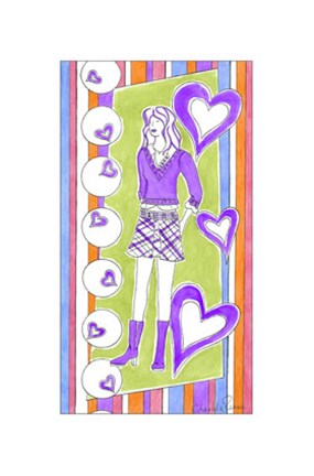 Framed Glam Girls III Print