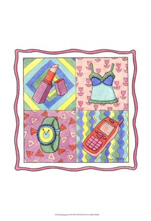 Framed Shopping Spree III Print