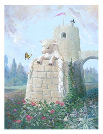 Framed Rapunzel Lamb Print