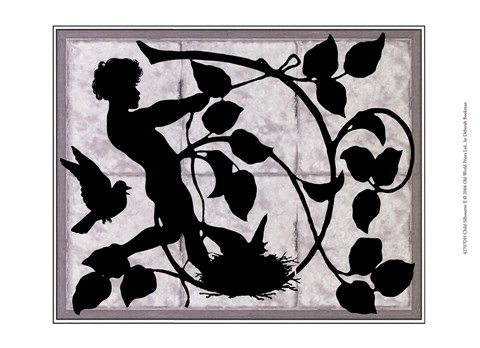 Framed Child Silhouette II Print