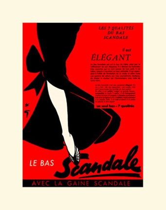 Framed Scandle Affiche Print