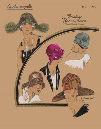 Framed Elegant Chapeau II Print