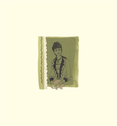 Framed Green Lady Print