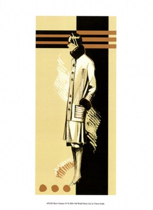 Framed Retro Fashion IV Print