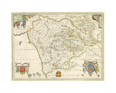 Framed Dvnelmensis Map Print