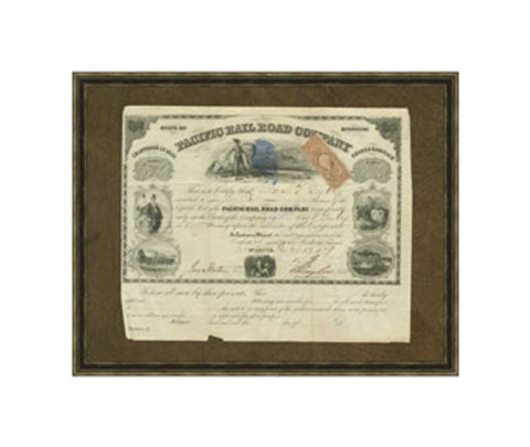 Framed Pacific Railroad Co. Print