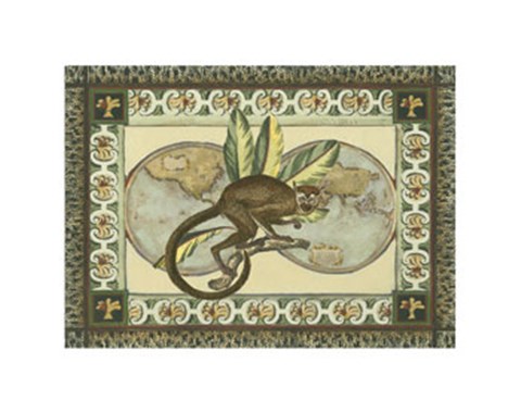 Framed Tropical Monkey II Print