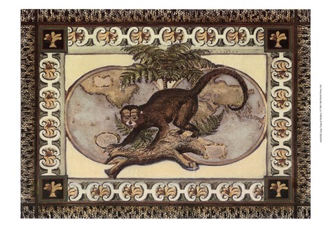 Framed Large Tropical Monkey I Print