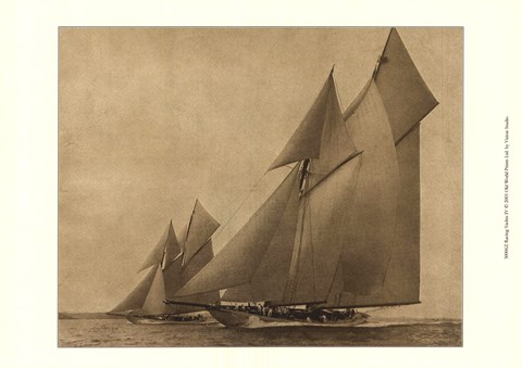 Framed Racing Yachts IV Print