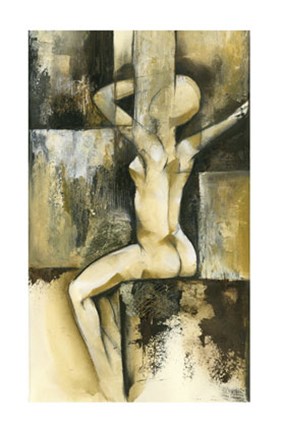 Framed Contemporary Seated Nude II Print