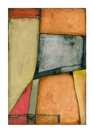 Framed Neo Tangerine I on FAP Print