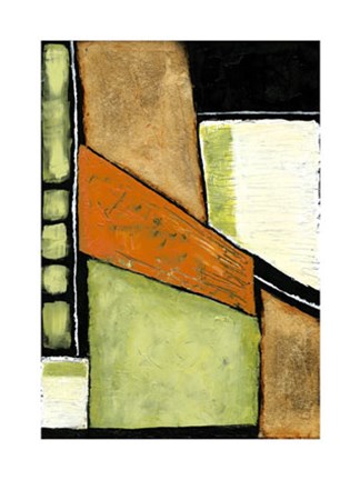 Framed Acid Green Asphalt II Print