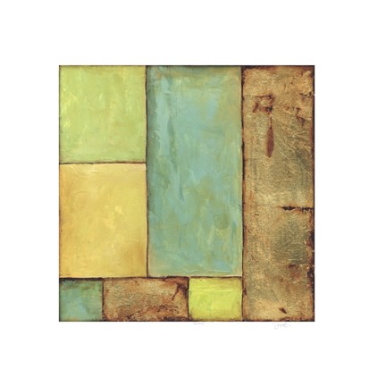 Framed Stained Glass Window II Print