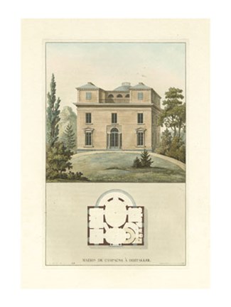 Framed Architectural Detail II Print