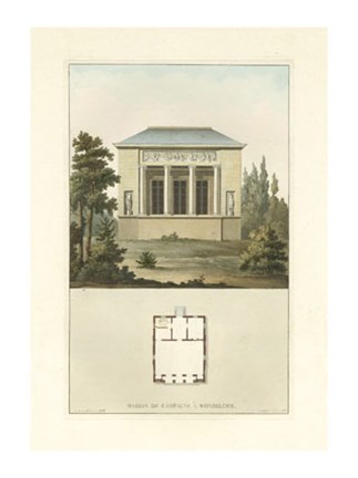 Framed Architectural Detail III Print