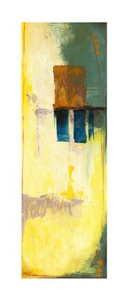 Framed Aquamarine Aura V Print