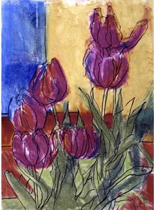 Framed Floral Fantasy II by Weiss Print