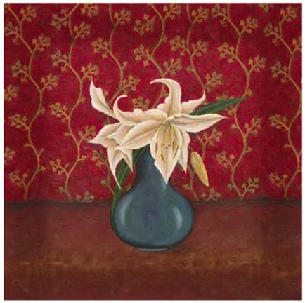 Framed Titian Flowers II Print